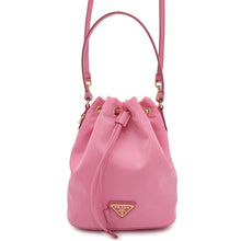 Load image into Gallery viewer, PRADA Drawstring Bag Shoulder Bag Pink1BE067 Nylon
