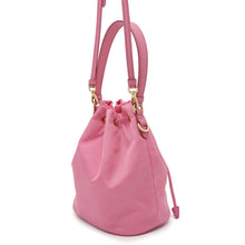 Load image into Gallery viewer, PRADA Drawstring Bag Shoulder Bag Pink1BE067 Nylon
