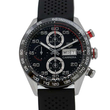 将图像加载到图库查看器中，TAG HEUER Carrera Chronograph W44mm Stainless Steel Ceramic Rubber Black DialCBN2A1AA.FT6228
