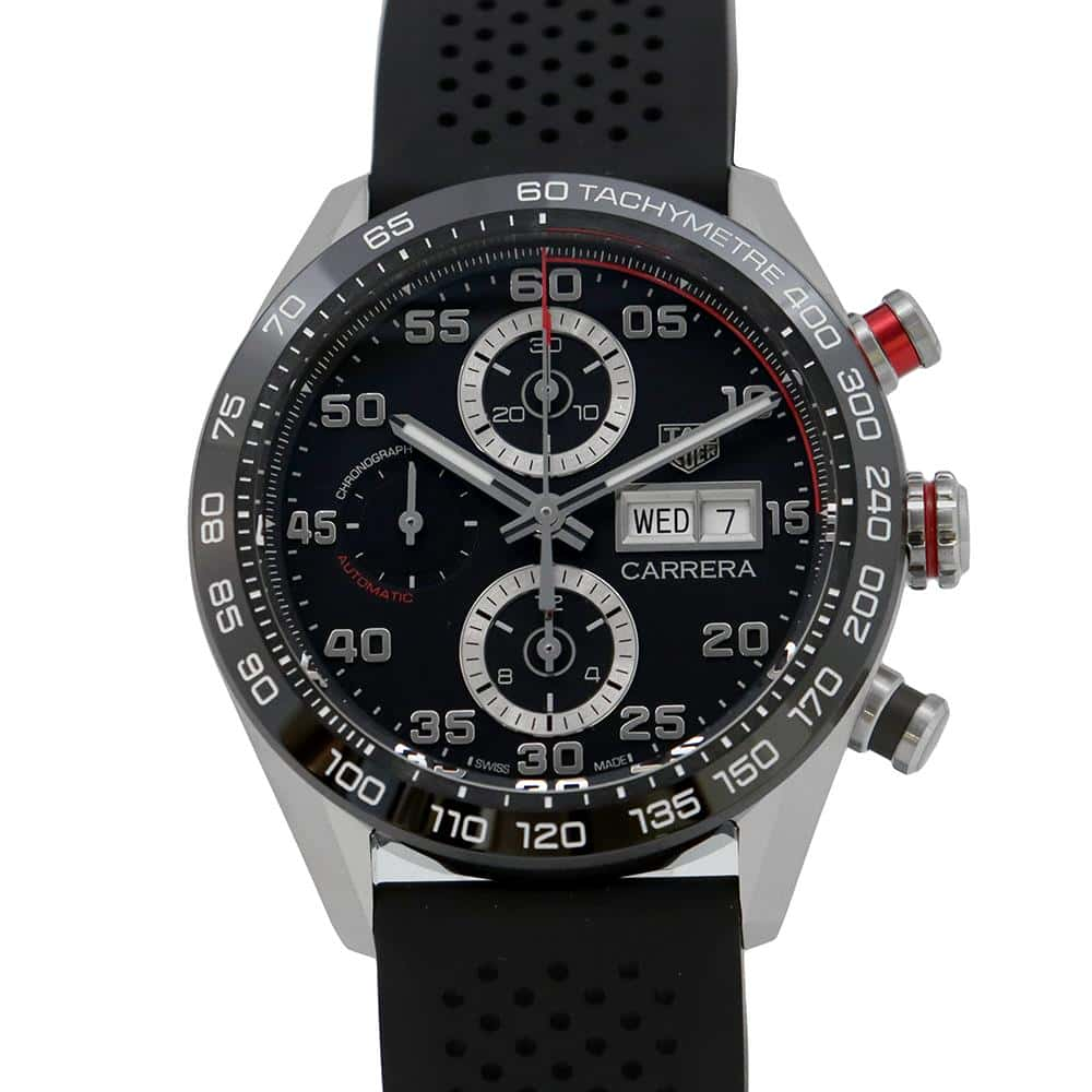 TAG HEUER Carrera Chronograph W44mm Stainless Steel Ceramic Rubber Black DialCBN2A1AA.FT6228