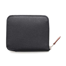 Load image into Gallery viewer, HERMES Azap compact silk in Black Epsom
