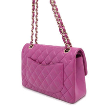 Load image into Gallery viewer, CHANEL Matelasse W Flap ChainShoulder Bag PurpleA01113 Lambskin Size 23
