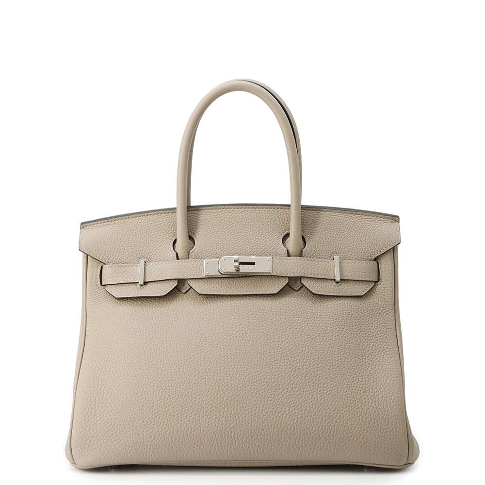 HERMES Birkin Gris Tourterelle Togo Leather Size 30