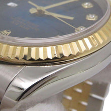 将图像加载到图库查看器中，ROLEX Datejust W36mm Stainless Steel K18YG Blue Gradation Dial116233
