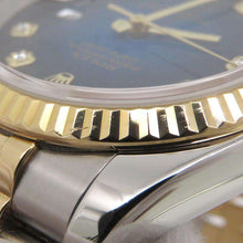 将图像加载到图库查看器中，ROLEX Datejust W36mm Stainless Steel K18YG Blue Gradation Dial116233
