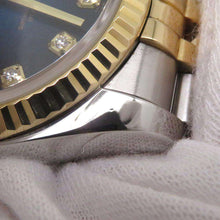 将图像加载到图库查看器中，ROLEX Datejust W36mm Stainless Steel K18YG Blue Gradation Dial116233
