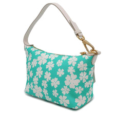 Load image into Gallery viewer, MIUMIU Split Flower All-over Print Handbag Light Green/White5NE841 Nylon
