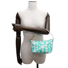 Load image into Gallery viewer, MIUMIU Split Flower All-over Print Handbag Light Green/White5NE841 Nylon
