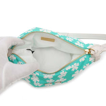 Load image into Gallery viewer, MIUMIU Split Flower All-over Print Handbag Light Green/White5NE841 Nylon
