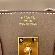 Load image into Gallery viewer, HERMES Birkin Etoupe Swift Leather Size 25
