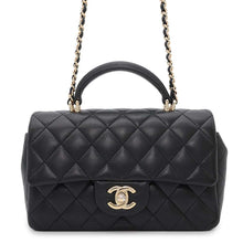 将图像加载到图库查看器中，CHANEL Top handle BlackAS2431 Lambskin Size 20
