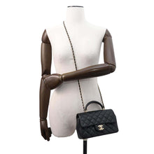 Load image into Gallery viewer, CHANEL Top handle BlackAS2431 Lambskin Size 20
