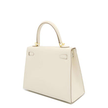 Load image into Gallery viewer, HERMES Kelly Sellier Craie Epsom Size 25
