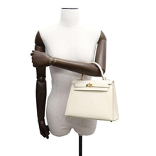 将图像加载到图库查看器中，HERMES Kelly Sellier Craie Epsom Size 25
