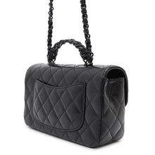 Load image into Gallery viewer, CHANEL 2WAY Top Handle Bag BlackAS5243 Lambskin
