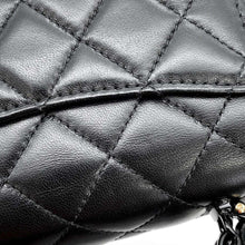 Load image into Gallery viewer, CHANEL 2WAY Top Handle Bag BlackAS5243 Lambskin
