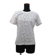 Load image into Gallery viewer, HERMES Bolduk Check T-Shirt Size 38 White Cotton 100%
