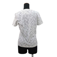 Load image into Gallery viewer, HERMES Bolduk Check T-Shirt Size 38 White Cotton 100%
