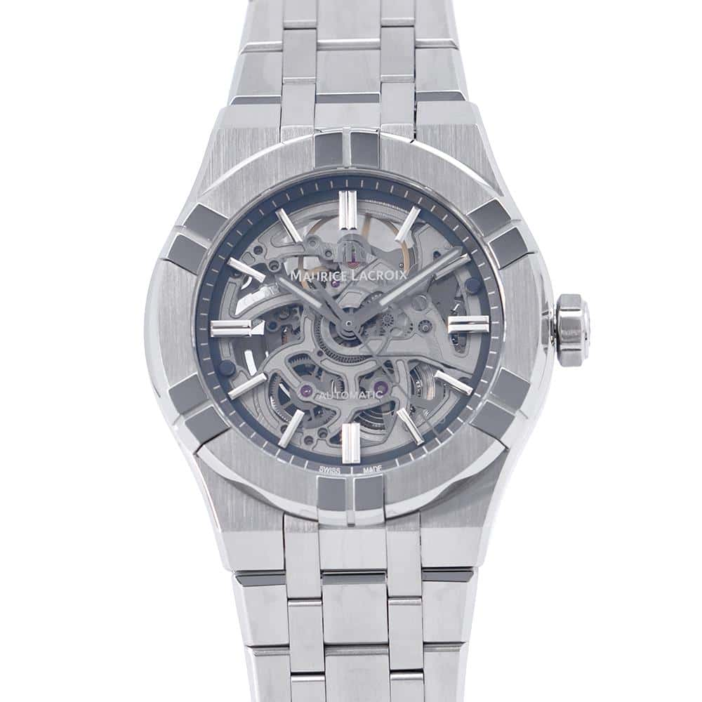 MAURICE LACROIX Icon Automatic Skeleton W39mm Stainless Steel Dark Gray/Sapphire/Flange DialAI6007-SS002-030-1