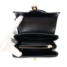 将图像加载到图库查看器中，CELINE 16 SEISE 2wayHandbag Black197983 Calf Leather Size Mini
