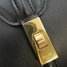 将图像加载到图库查看器中，CELINE 16 SEISE 2wayHandbag Black197983 Calf Leather Size Mini
