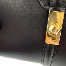 将图像加载到图库查看器中，CELINE 16 SEISE 2wayHandbag Black197983 Calf Leather Size Mini
