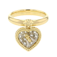 将图像加载到图库查看器中，Gimel Bee Heart Ring Size #Approximately15号 K18YG Pt950
