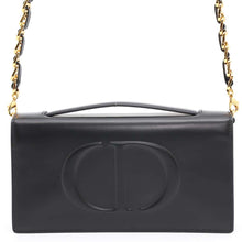 将图像加载到图库查看器中，Dior CD Signature Mini Bag BlackS2209UMFV Calf Leather
