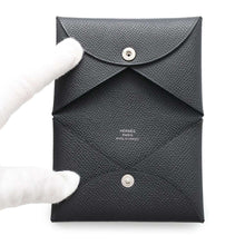 将图像加载到图库查看器中，HERMES Calvi Black Epsom
