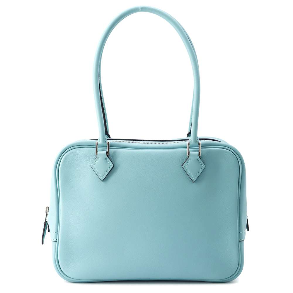 HERMES Plume Blue Atoll Swift Leather Size Mini