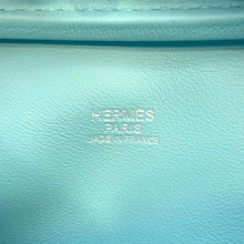 Load image into Gallery viewer, HERMES Plume Blue Atoll Swift Leather Size Mini
