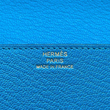 将图像加载到图库查看器中，HERMES Roulis Roulis Slim Blue Frida Chevre Myzore Goatskin
