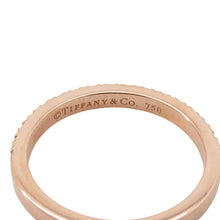 Load image into Gallery viewer, TIFFANY&amp;Co. Novo Half Eternity Diamond Ring Size #ApproximatelyNo.8 18K Pink Gold
