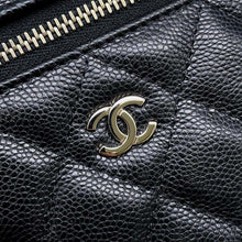 将图像加载到图库查看器中，CHANEL Matelasse 2way vanity bag BlackAP4385 Caviar Leather
