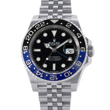 将图像加载到图库查看器中，ROLEX GMT MasterII W40mm Stainless Steel Black Dial126710BLNR
