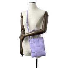 将图像加载到图库查看器中，Bottega Veneta Maxi INTRECCIATO Cassette Tote 2way Shoulder Bag Purple747755 Leather
