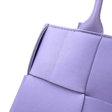 将图像加载到图库查看器中，Bottega Veneta Maxi INTRECCIATO Cassette Tote 2way Shoulder Bag Purple747755 Leather
