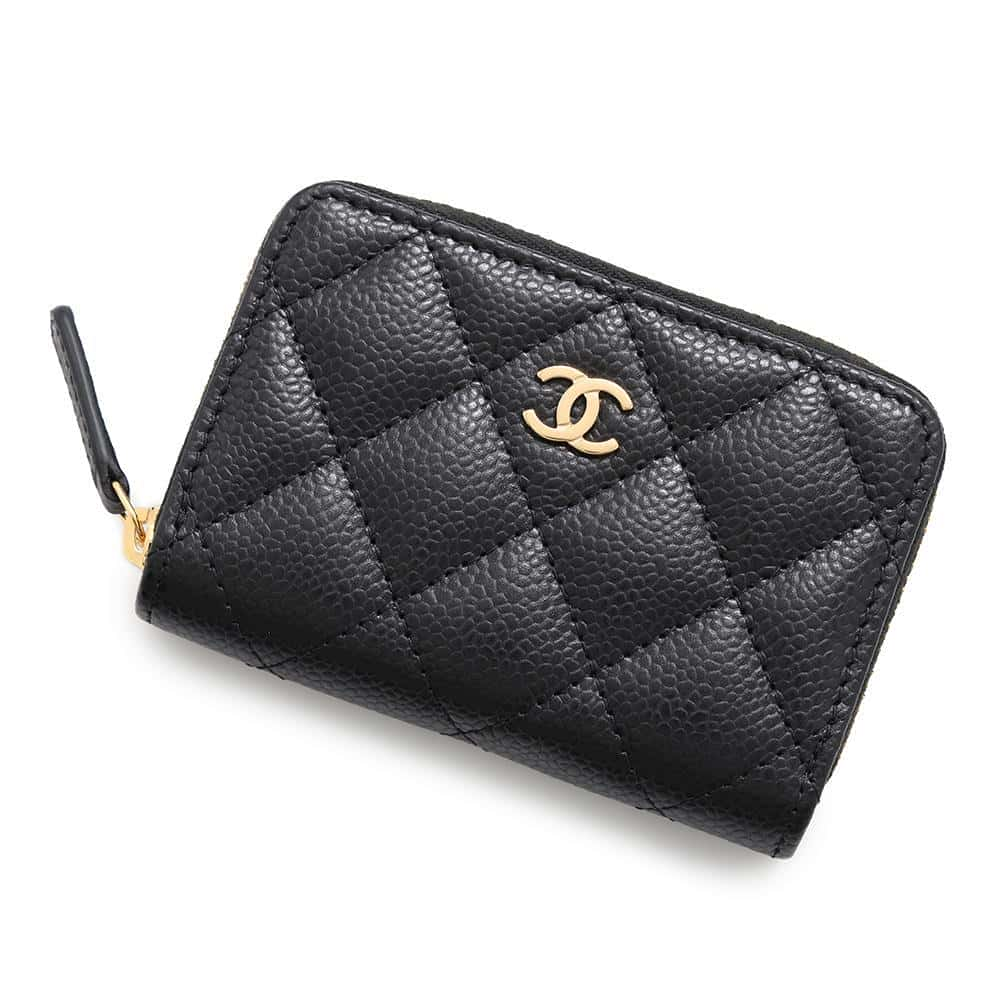 CHANEL Matelasse coin purse BlackAP0216 Caviar Leather