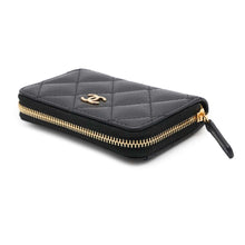 Load image into Gallery viewer, CHANEL Matelasse coin purse BlackAP0216 Caviar Leather
