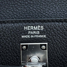 将图像加载到图库查看器中，HERMES Kelly Retourne Black Togo Leather Size 25
