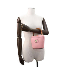 Load image into Gallery viewer, GUCCI Bamboo Bucket 2WAY Shoulder Bag Pink616436 Leather Size Mini
