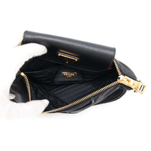 Load image into Gallery viewer, PRADA Shoulder Bag Black1BH933 Nylon Leather
