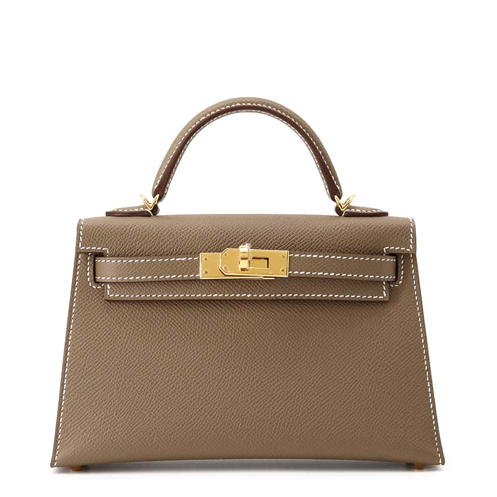 HERMES Mini Kelly Do Etoupe Epsom