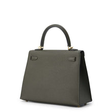 将图像加载到图库查看器中，HERMES Kelly Vert Gris Epsom Size 25
