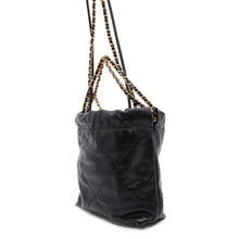 Load image into Gallery viewer, CHANEL CHANEL22 Shoulder Bag BlackAS3980 Shiny Calf Leather Size Mini
