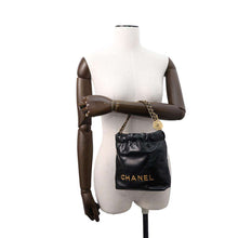 Load image into Gallery viewer, CHANEL CHANEL22 Shoulder Bag BlackAS3980 Shiny Calf Leather Size Mini
