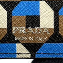 Load image into Gallery viewer, PRADA 4 Key Case with Key Ring Black1PG004 Leather
