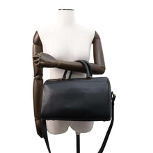 Load image into Gallery viewer, SAINT LAURENT PARIS Duffle Bowler Bag 2WAYHandbag Black533480 Leather
