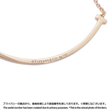 将图像加载到图库查看器中，TIFFANY&amp;Co. T Smile Pendant Size Small74956963 18K Pink Gold
