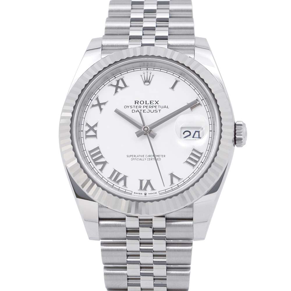 ROLEX Datejust 41 W41mm Stainless Steel K18WG White Dial126334